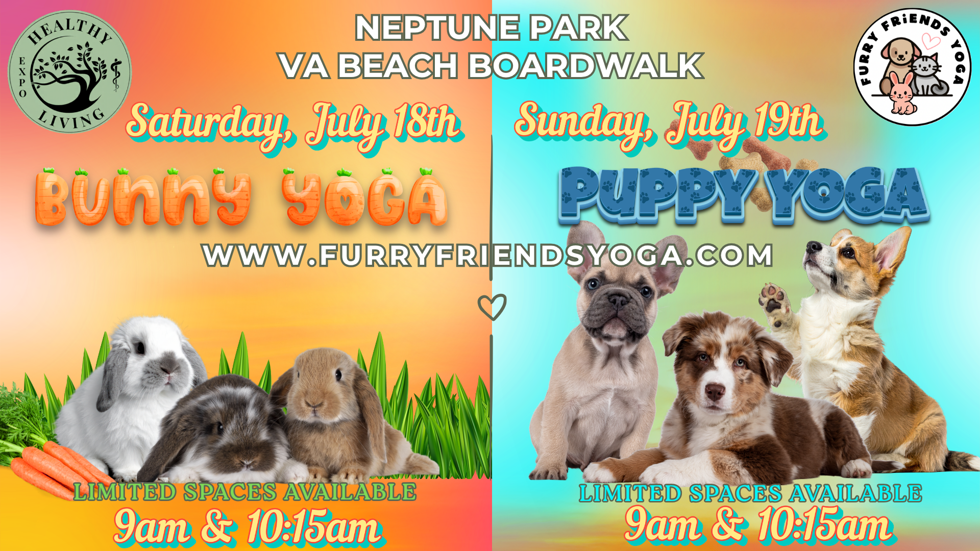 Healthy Living Expo Yoga Class at Neptune Beach VA