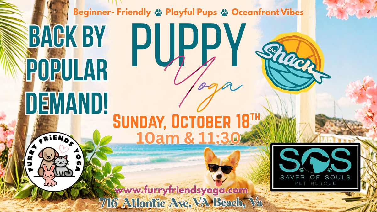 Puppy Yoga at The Shack - VA Beach