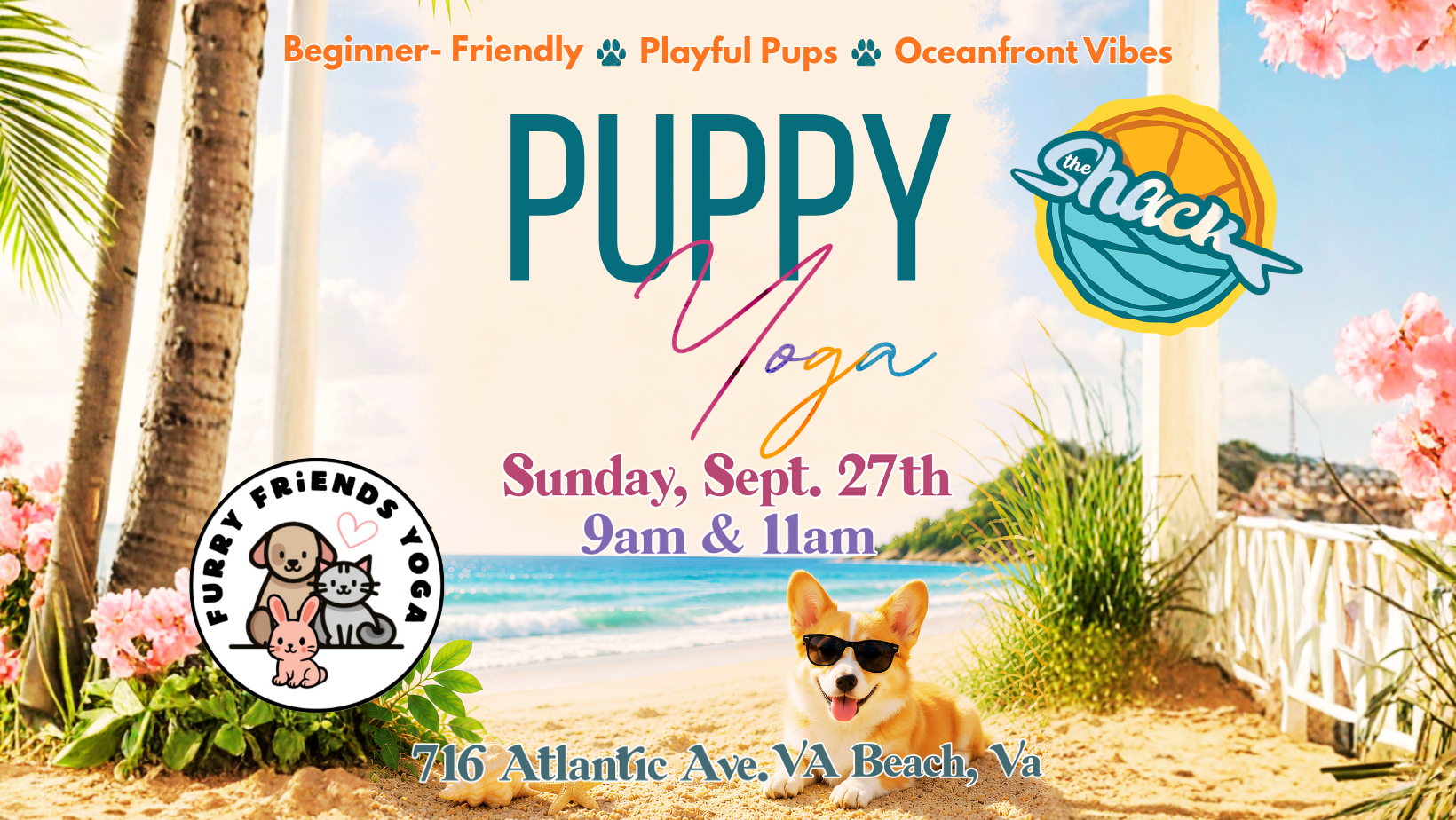 Puppy Yoga at The Shack - VA Beach